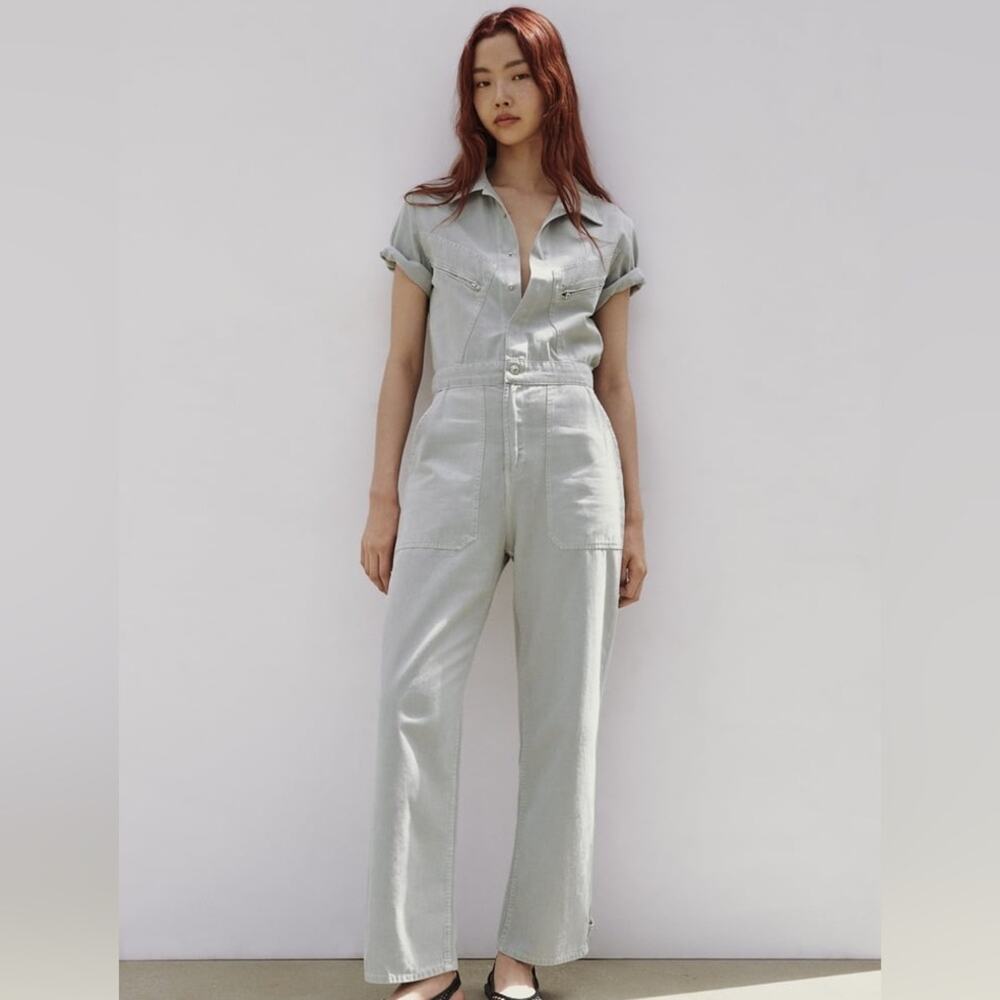 ZARA LONG COLORFUL JUMPSUIT - Picture 5 of 13